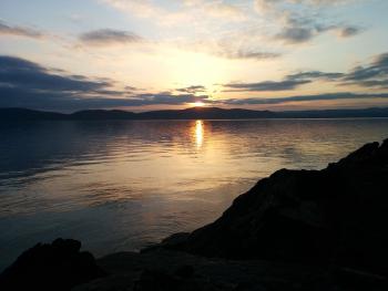 Sunset over the Hudson River