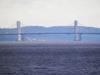 Tappan Zee Bridge (new and old) from Croton Point Park