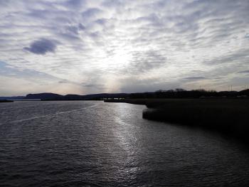 Croton River as it meets the Hudson.