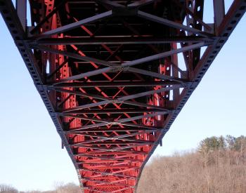 Underside of bridge over New Croton Reservoir.