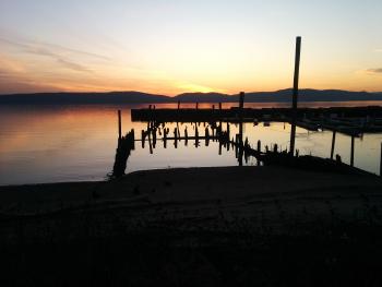 Hudson River sunset.