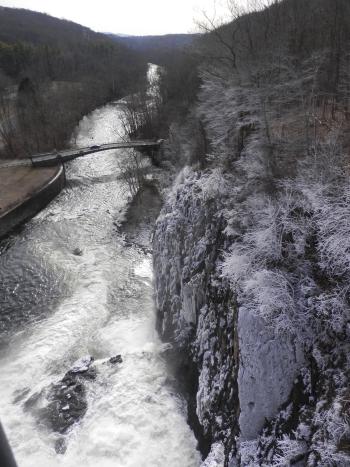 Croton Dam spillway into Croton River.