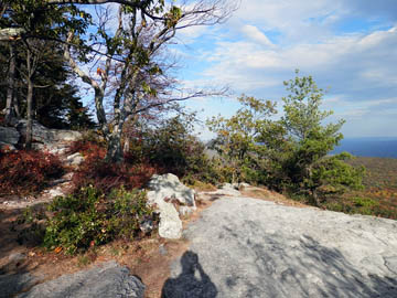 View from Minnewaska (Mohonk Skytop Tower in distance). © 2015 Peter Wetzel.