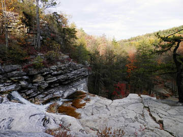 Top of Awosting Falls on Peter's Kill. © 2015 Peter Wetzel.