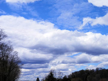 Blue sky clouds. © 2016 Peter Wetzel.